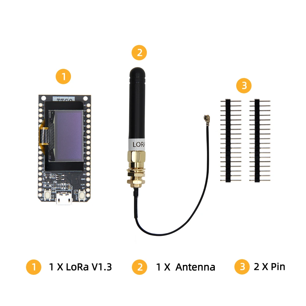 AITRIP ESP32 LoRa Development Board V3 - 915MHz With 0.96" OLED Display & SX1262 For Arduino IoT Projects