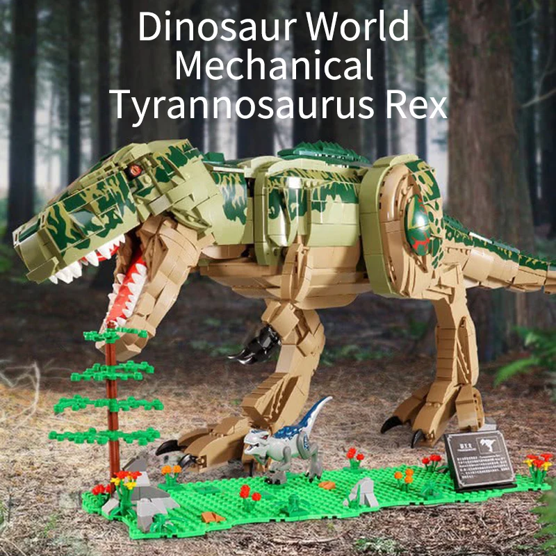 

2371PCS Jurassic World Famous Movie Model Dinosaur Building Blocks City Tyrannosaurus Rex Bricks Toys for Children Boys Gifts