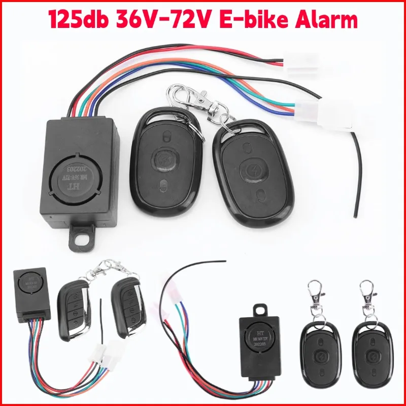 E-bikeAlarmSystem36-72V125dBAnti-TheftforElectricScooterBicycleSecurityAntiLostRemoteControlDetectorAlarm1-3Set-AliExpress