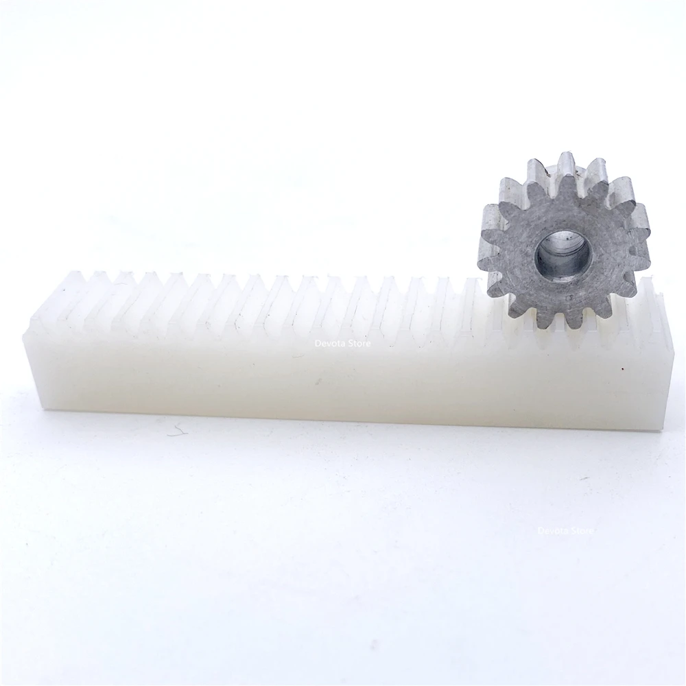 POM-Plástico Nylon Rack, Engrenagem De Alumínio, Acessórios