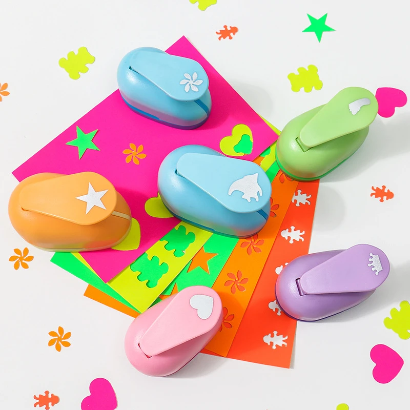 Paper Craft Punch Paper Punch 8Mm Mini Scrapbook Punches Handmade Cutter Card Craft Calico Printing Kids DIY Flower Paper Craft Punch Hole Puncher Shape
