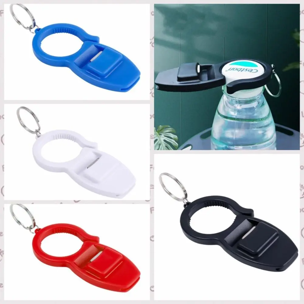 

With Hanging Loop Opener Plastic Keychain Multifunction Easy Grip 3 in 1 Can Opener Wall-mounted Manual Outdoor Camping