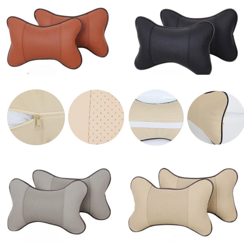 Car Headrest Neck Support Seat Soft Neck Pillow Breathable S-Class Design Universal Protection Car Interior Accessories car pillow,car headrest,car neck pillow
