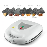 NEW Design Multifunction Removable Detachable Plates 7 In 1 Breakfast Nut Doughnut Waffle Maker Panini Electric Sandwich Maker 1