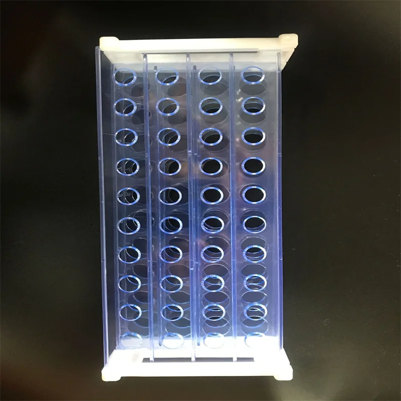 Experimental Teaching Equipment, High Quality Plastic Test Tube Rack Aperture 13mm16mm 50 Holes Three Layers Detachable