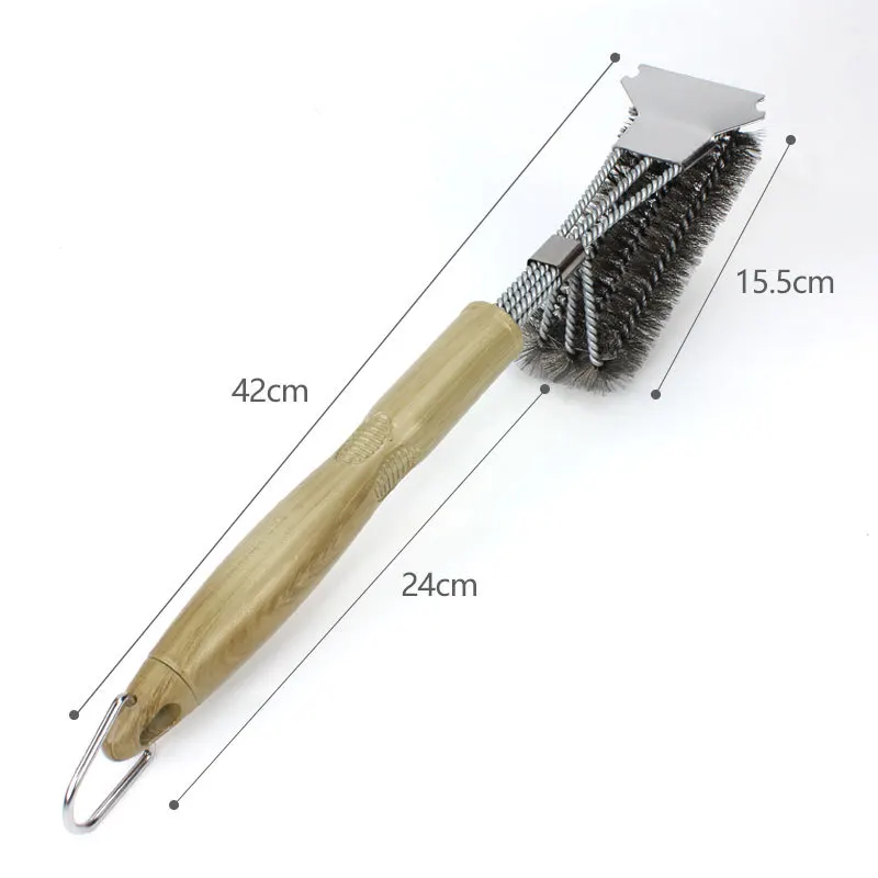 Stainless Steel Barbecue Brush, Barbecue Decontamination Equipment, Steel Wire Brush Tool