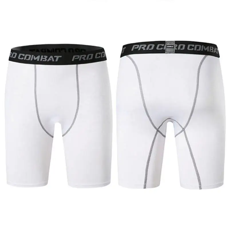 Sports Men Leggings Fitness Elastic Compression Tights Quick Drying Running Training Stretch Five Point Shorts sports shorts sports leggings compression pants