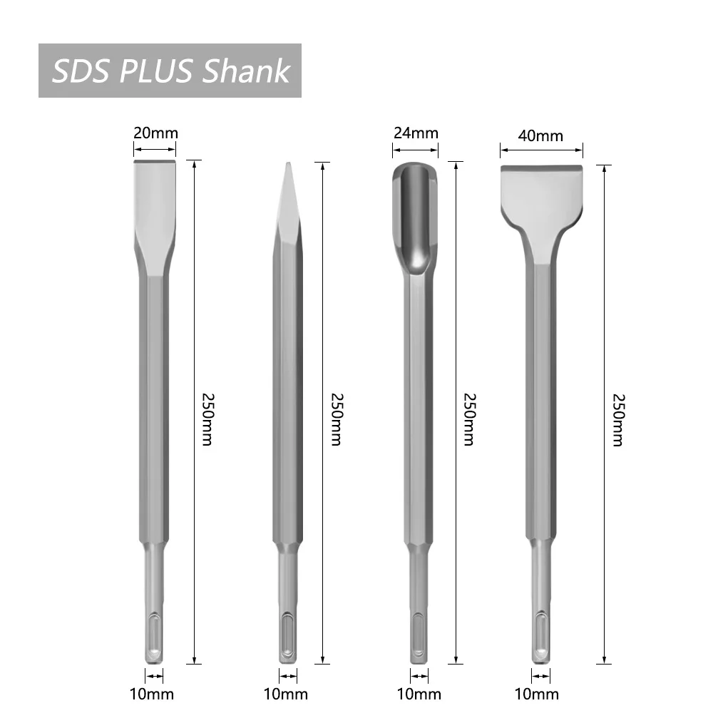 Cincel Plano SDS-Plus 250mm – Seribor