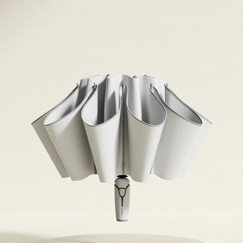 

Luxury 10K Automatic Umbrella with Reflective Strip Rain Wind Resistant Trip Sun Reverse Umbrellas Folding Umbrella for DropShip