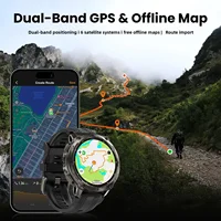 KOSPET Tank M4 Smart Watch for Men Stainless Steel 6-Sat GPS Offline Maps 45m Freediving 24/7 Health Monitor for Android iOS - Image 4