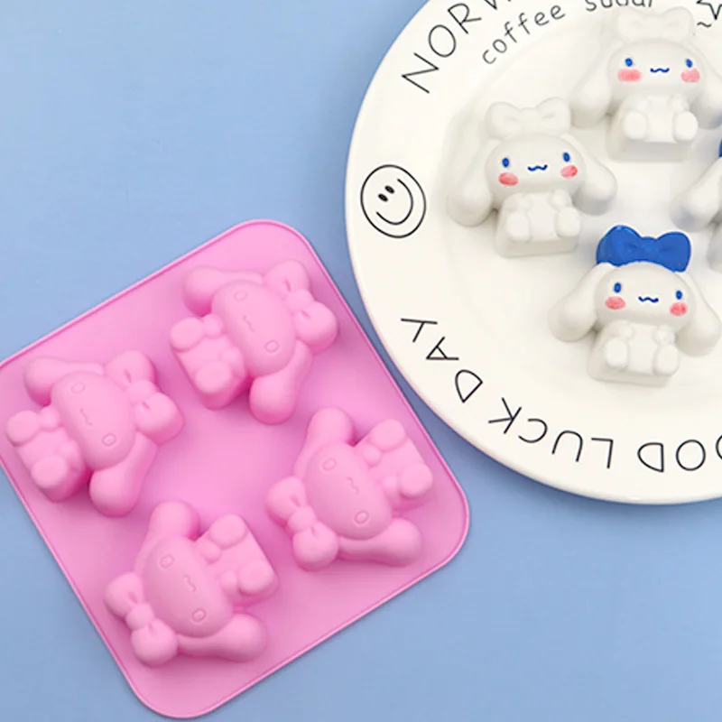 MYPRACS Set di 4 stampi in silicone a forma di scoiattolo, pigne e ricci, tronchi d'albero, per decorare torte, cupcake, pasta di gomma, cioccolato, pasta di gomma, argilla polimerica