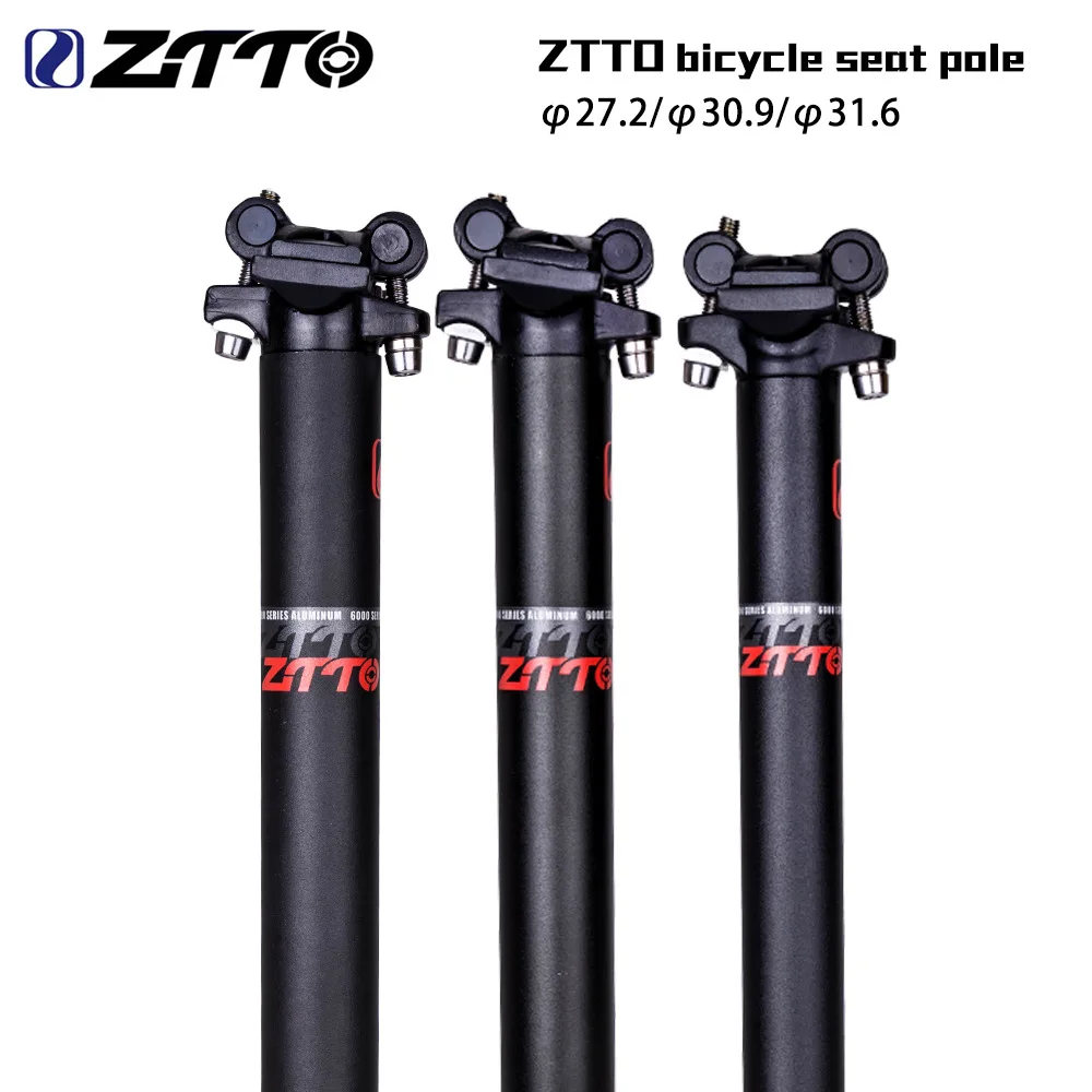ZTTO Seat Post Highway Mountain Bike Seat Tube Aluminum Alloy Seat Tube Seat Rod 27.2/30.9/31.6mm Bicycle Accessories Black Hot