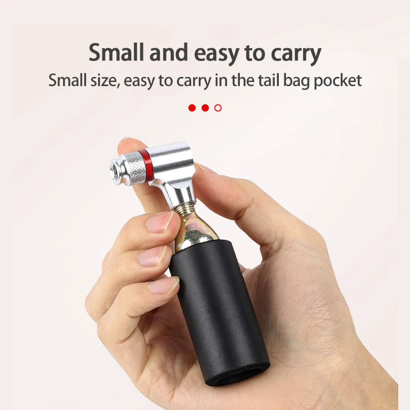Bicycle Carbon Dioxide CO2 Mini Pump French And American Mouth