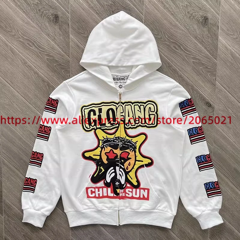 Camouflage Cardigan Glo Gang The Glory Full Zip Hoodie Men