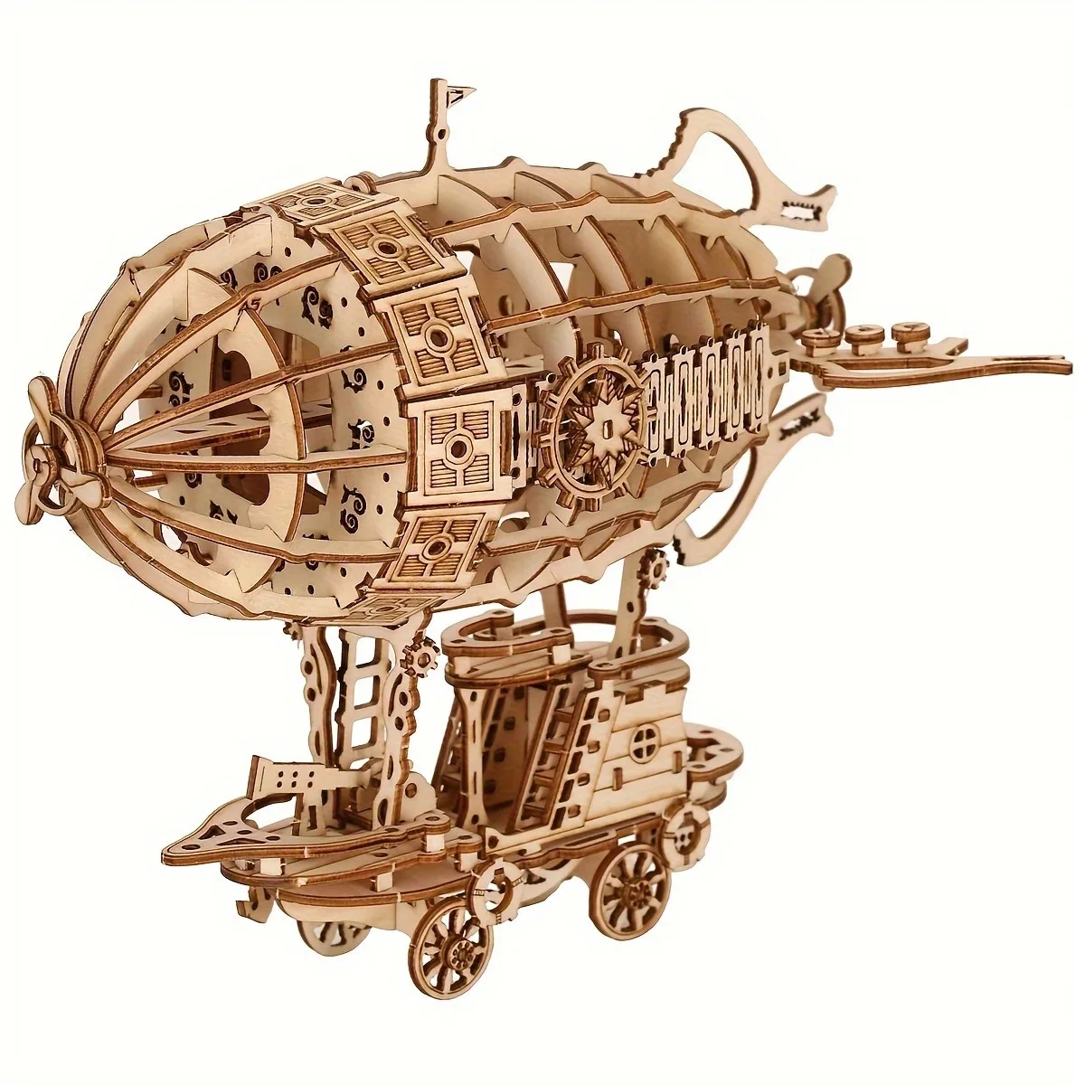 3D Wooden Airship Mechanical Model Kit 1