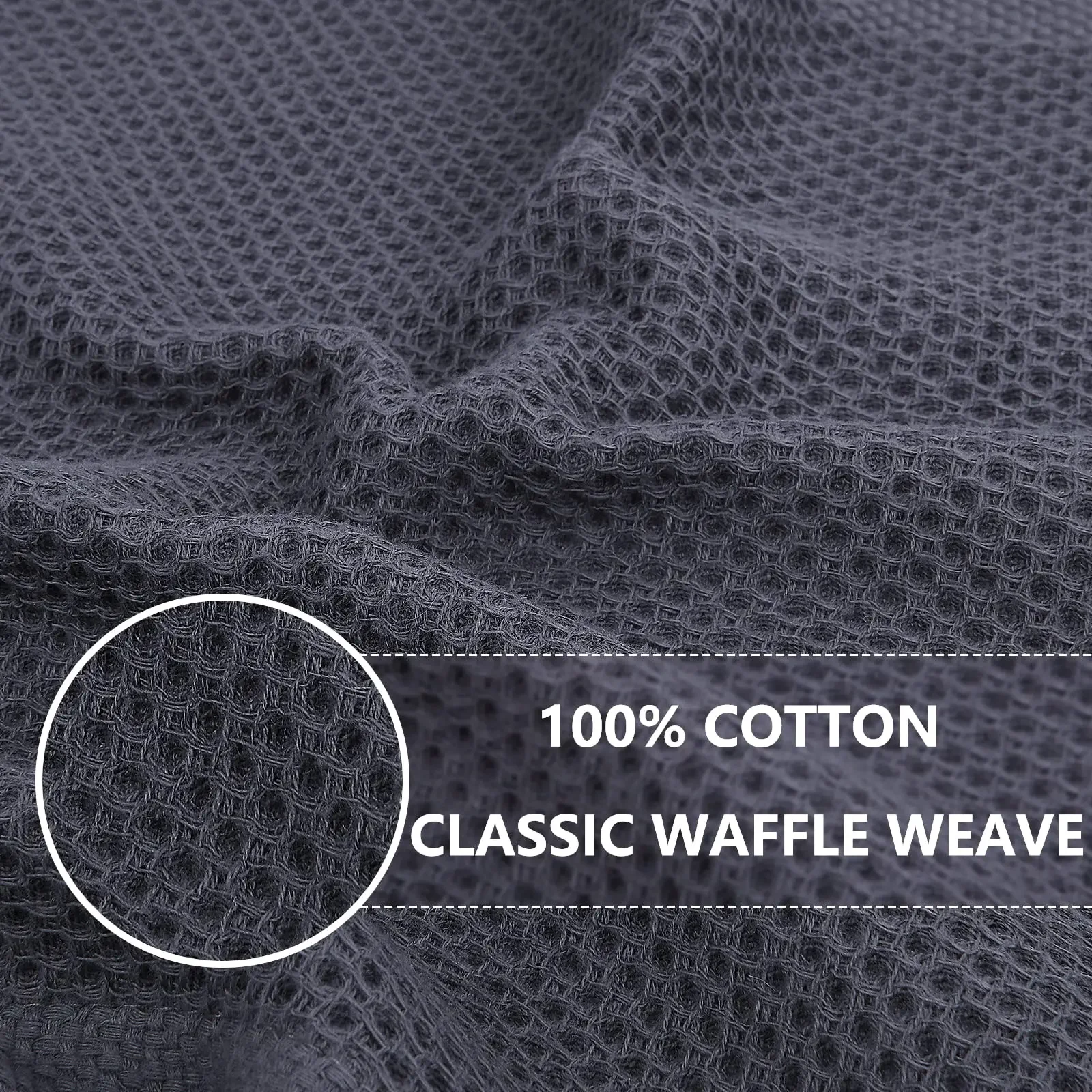 

Homaxy Dishcloth For Cloths 4/6pcs Drying Home Cotton Stripe Towel Waffle Kitchen Cleaning Absorbent Weave Soft