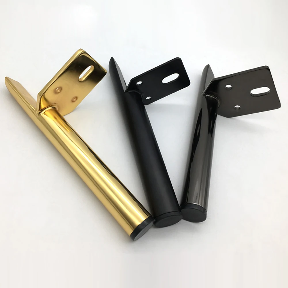 4pcs Metal Hardware Furniture Legs Installation Tables Chairs Sofas Tvs Bathroom Cabinets Gold Black Support Legs Light Luxury