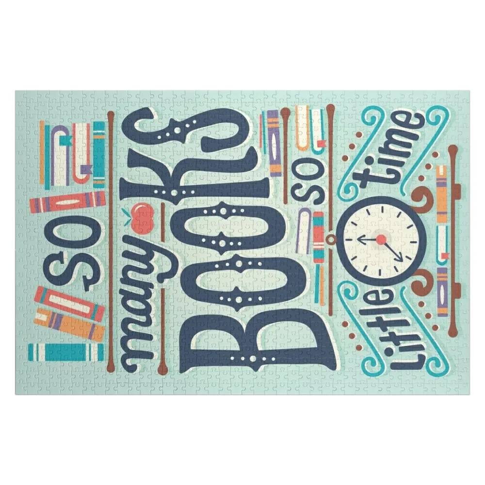 

So many books so little time Jigsaw Puzzle Personalized Gift Ideas Children Puzzle