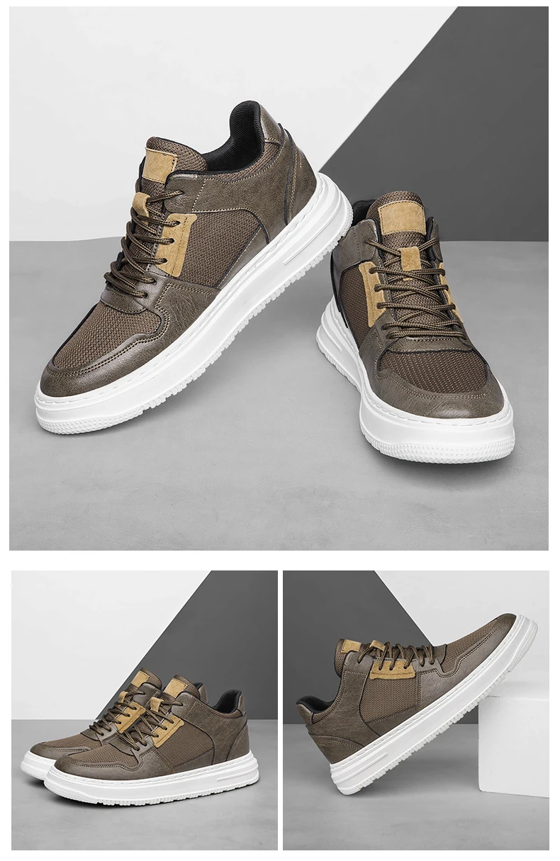 Plus Größe 47 Sommer Mesh Männer Turnschuhe Aufzug Schuhe Chunky Erhöhen Einlegesohle 7 CM Atmungsaktive Sport Casual Höhe Schuhe für Mann – Detail 24