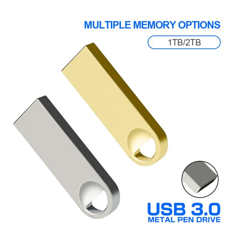 

Metal USB 3.0 Flash Drives High Speed File Reading Pen Drive 2TB 1TB 512GB USB Memoria 128GB Waterproof Flash Disk Wedding Gifts