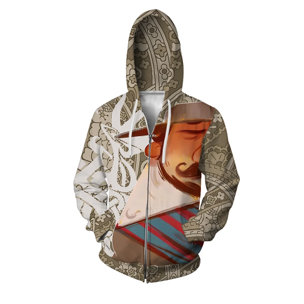 thumbnail image 1 of Sudadera con capucha y cremallera de dibujos animados para hombre, ropa Y2k, diseño elegante, sudadera con capucha y cremallera de anime japonés con impresión 3D, sudadera con capucha para hombre, com, 1 of 4
