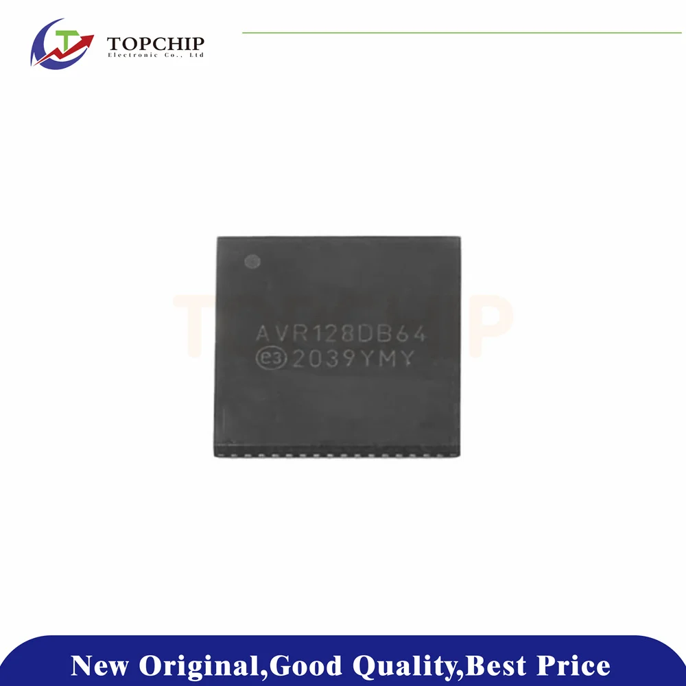 

1Pcs New Original AVR128DB64-I/MR 24MHz 55 AVR FLASH 128KB QFN-64-EP(9x9) Microcontroller Units (MCUs/MPUs/SOCs)