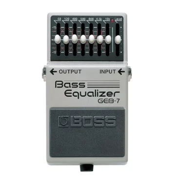 Boss GEB-7 ecorizerベースエフェクトペダル、7バンドeqペダル