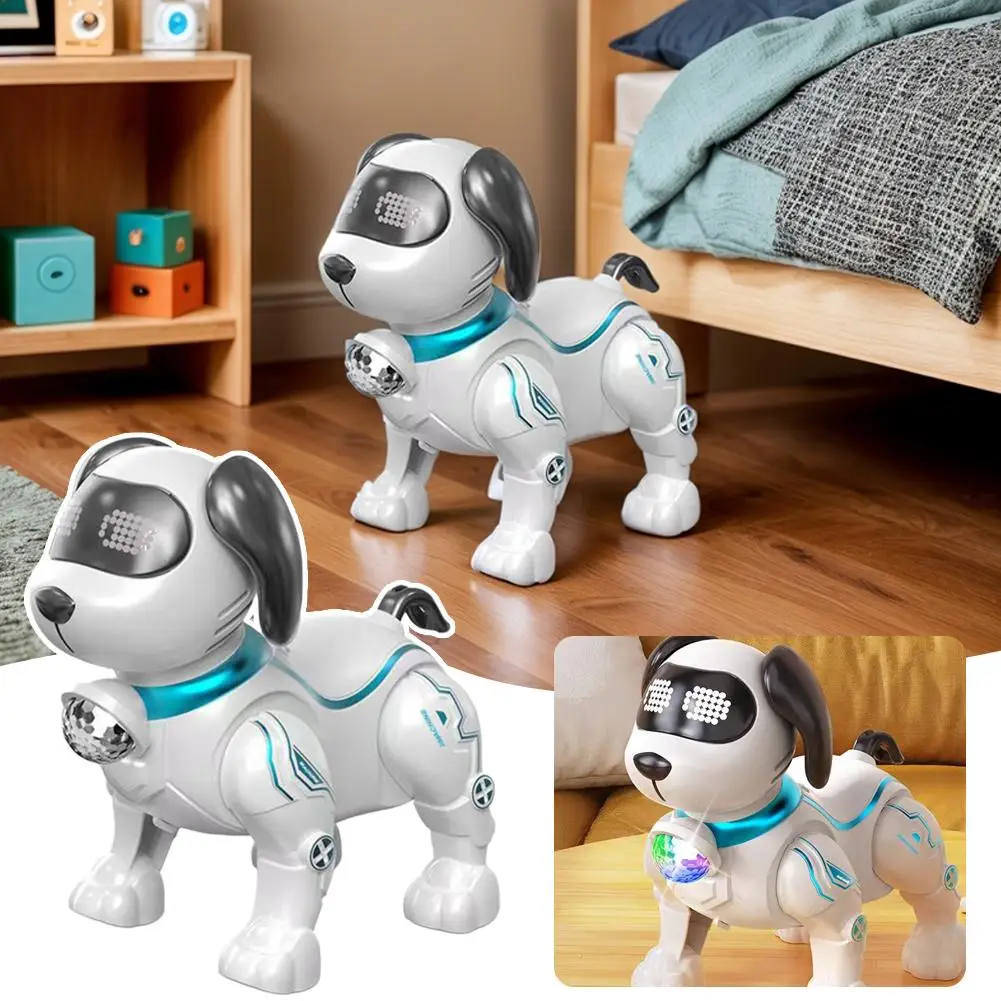 Intelligent Music Robot Dog Simulated Walking Light Sound Music Children's Educational Crawling, Singing Kids Gift image 6