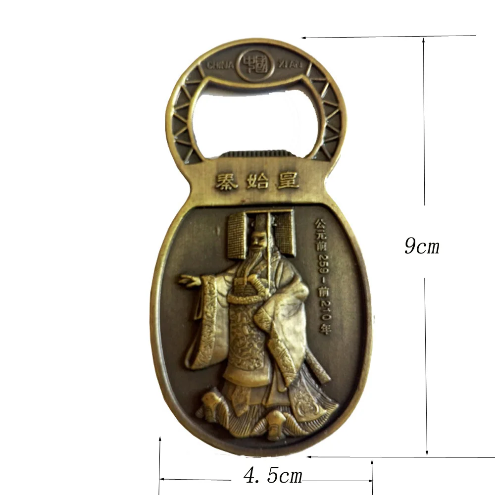 Materiale Metallico Artificiale Imperatore Qin Guerrieri Di Terracotta Di Apribottiglie Con Primo Imperatore Del Modello Qin