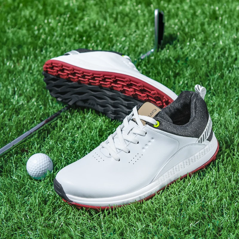 Мужская Роскошная водонепроницаемая обувь для гольфа, уличные удобные кроссовки для гольфа, нескользящая профессиональная обувь для гольфов, спортивная обувь для гольфа