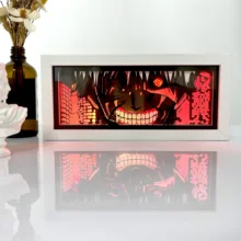  3D Led Anime Shadow Lamp Night Light  Laser Carving Paper Lamp Table Lamp Room Decoration for Party and Gift 