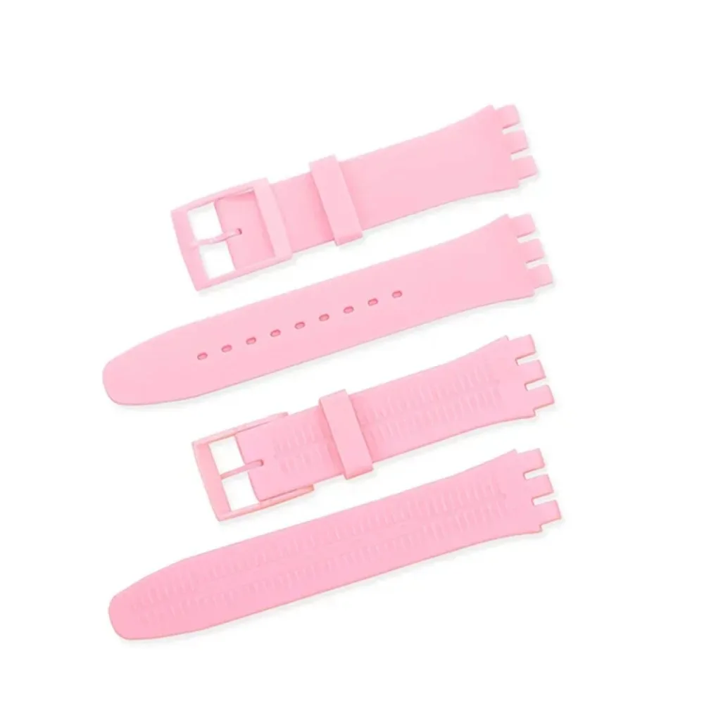 Universal Waterproof Sport Silicone Watch Strap - Soft Rubber Replacement Wristband