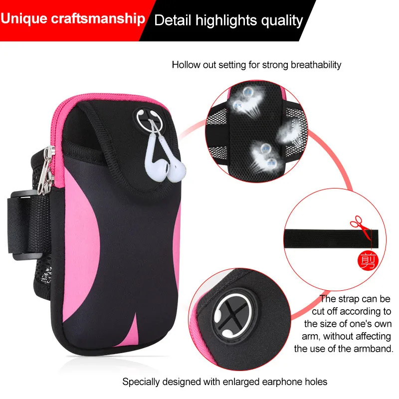 Enhanced Sports Armband: Durable Diving Material Wrist Holder