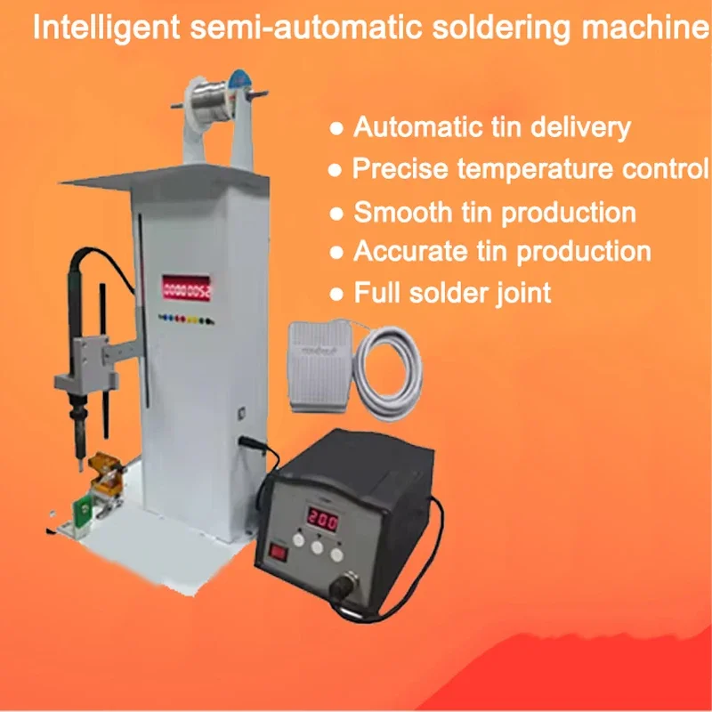 R10 Semi-Automatische Soldeermachine Huishoudelijk Pedaal Type Tinmachine Intelligente Soldeerapparatuur Elektrische Soldeerbouten