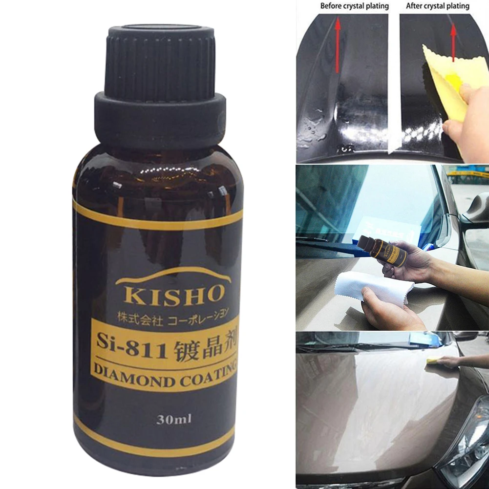 High Gloss Ceramic Car Na&Anti-scratch Car Polish Exterior Care Paint Sealant 9H Hardness 30ML