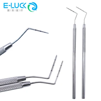 1pc Dental Periodontal Explorer Probe Stainless Steel Dentist Teeth Clean Hygiene Dentists Instruments Teeth Cleaning Tool 1