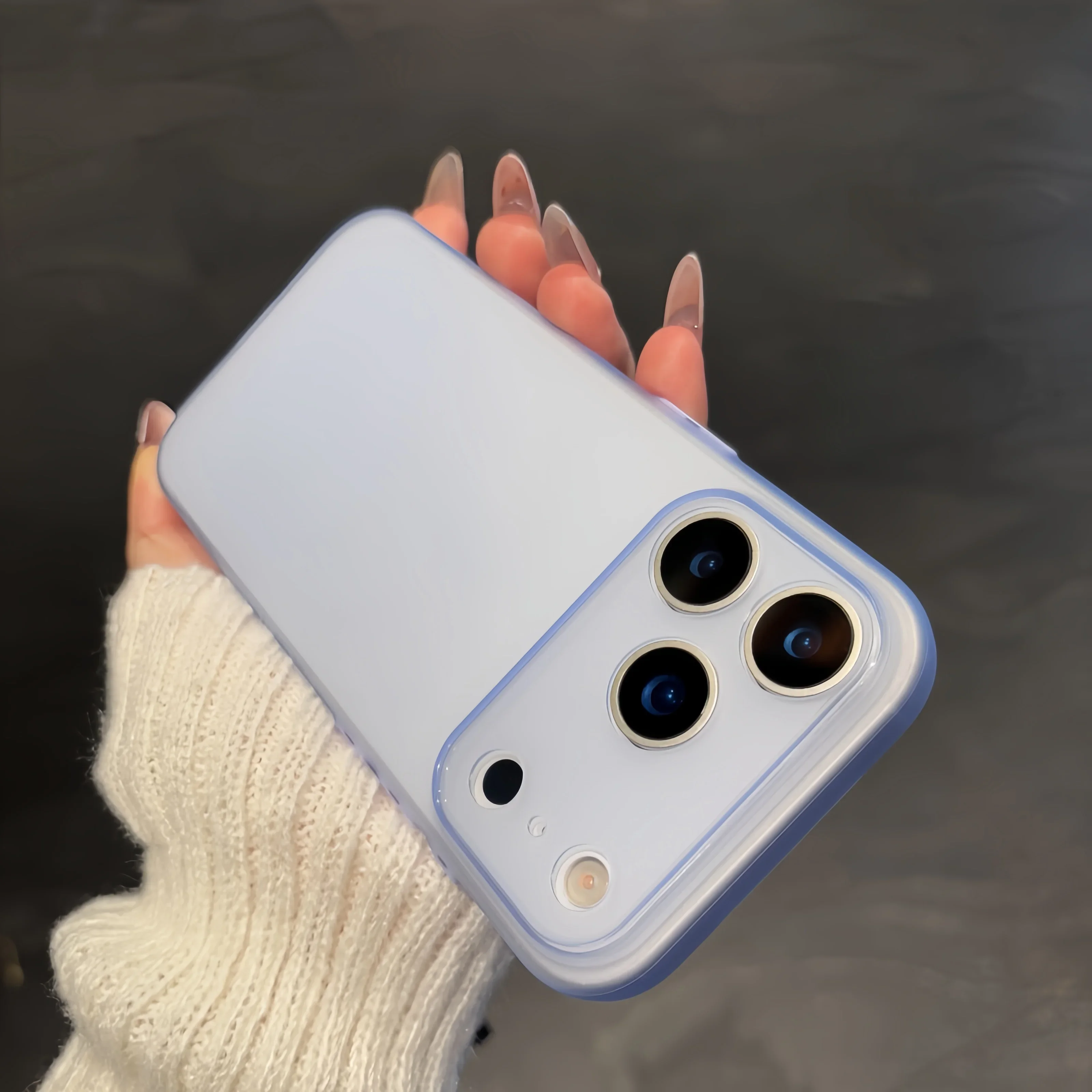Slim Matte Clear Shockproof TPU Phone Case - Translucent Soft Back Cover