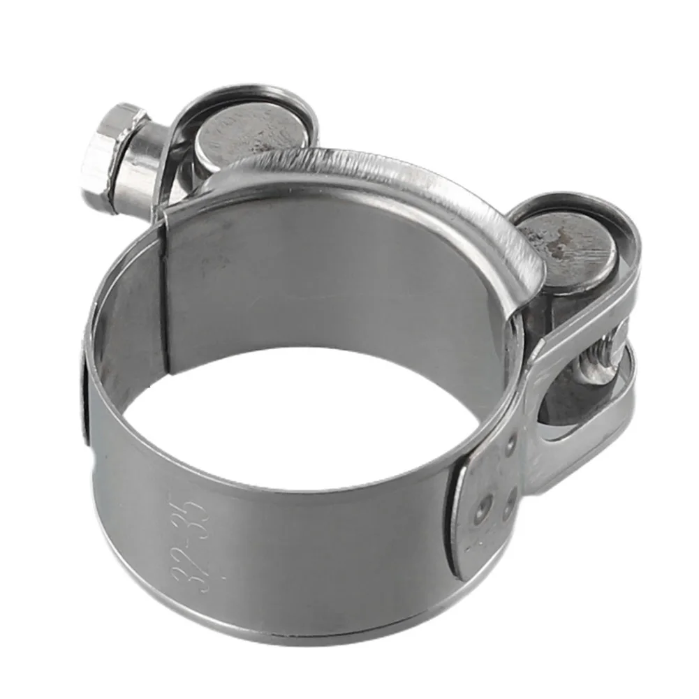 Stainless Steel Hose Clamp 17-43mm Heavy Duty T-Bolt Vent Type Hardware 17-19/20-22/23-25/26-28/29-31/32-35mm