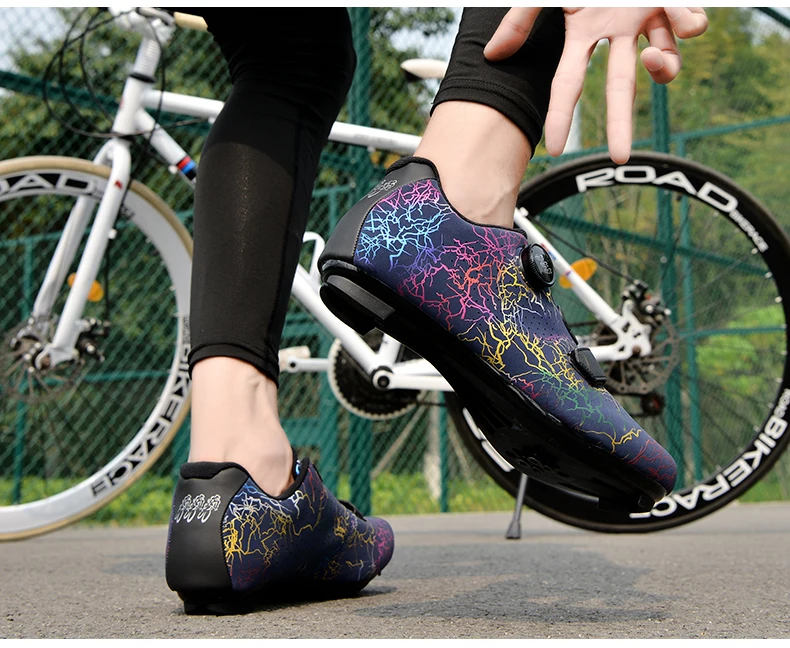 Professionelle männer Radfahren Schuhe SPD Flache Klampe Mtb Mountainbike Schuhe Outdoor Selbstsichernde Fahrrad Sport Schuhe 38-47 – Detail 22
