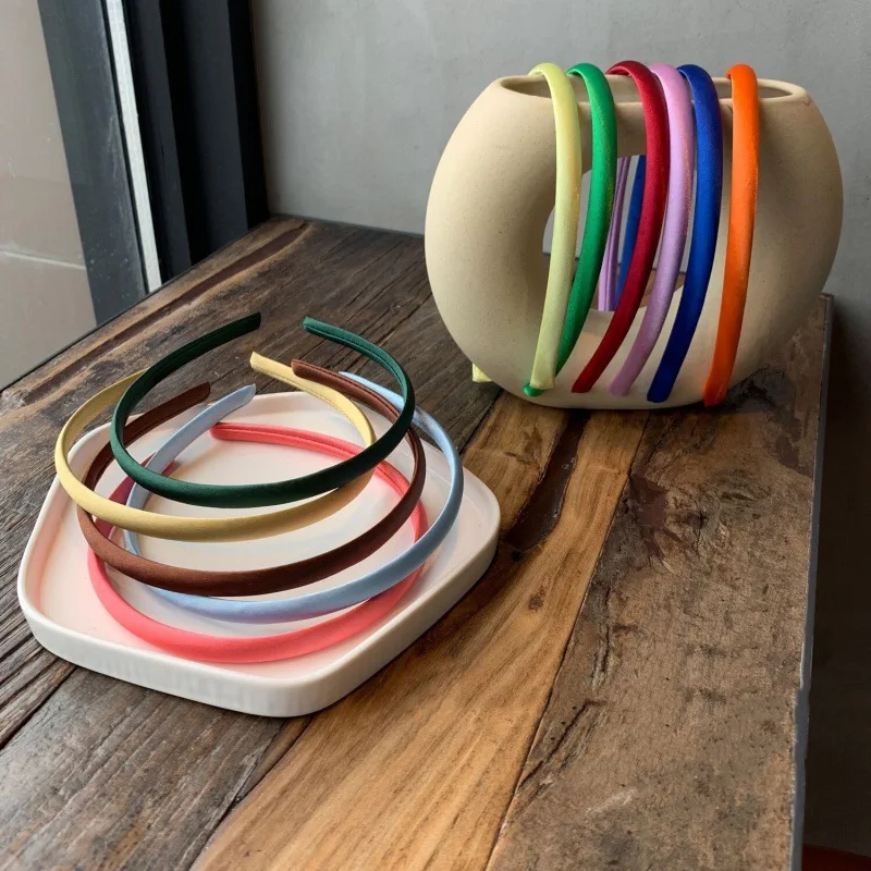 

Sweet Candy Color Cloth Headband Hair Hoop Girl Ornaments Headbands for Women Hair Accessory Headdress