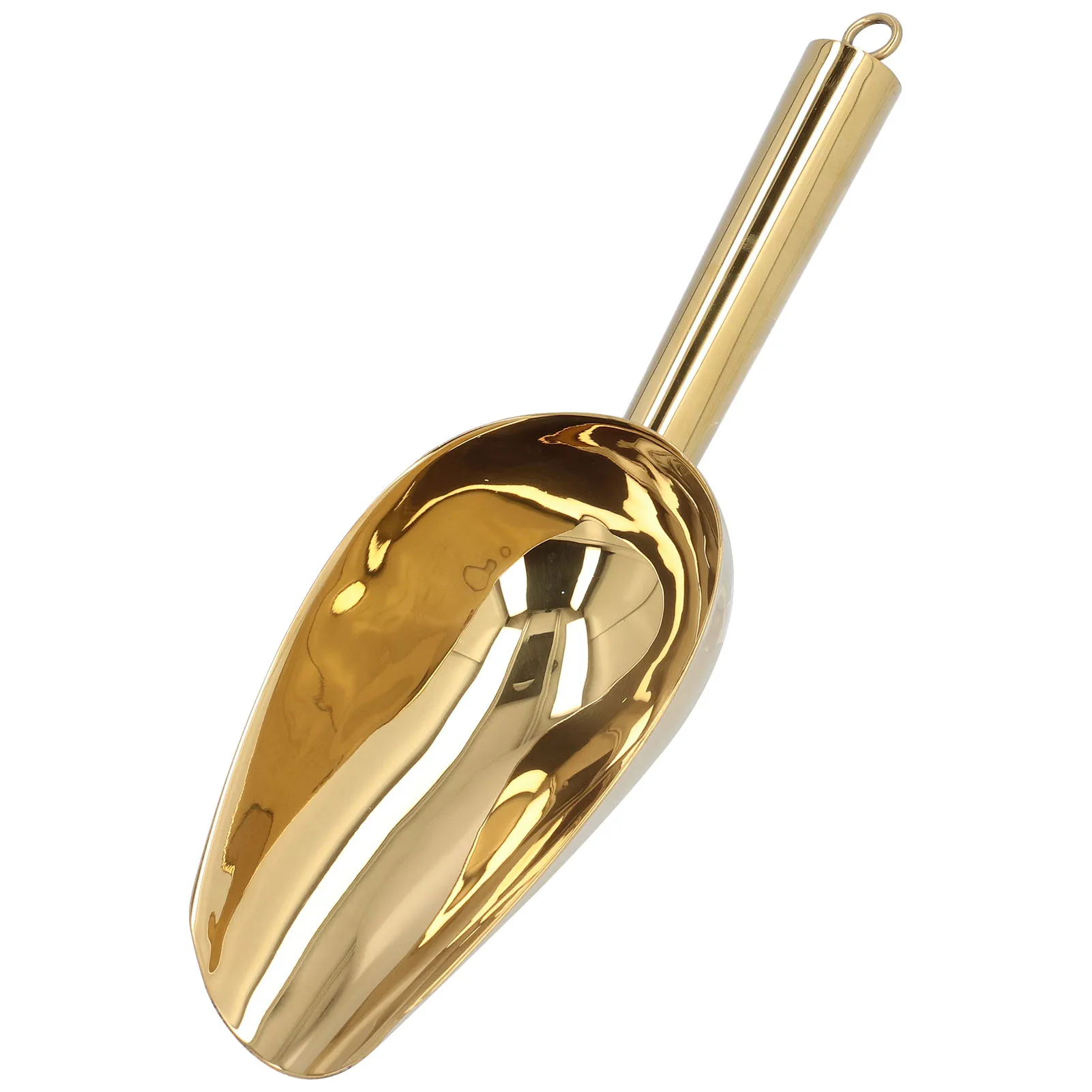 Ice Scooper Stainless Steel U Shaped Sturdy Food Grade Ice Bucket Scoop for Home Hotel Restaurant Kitchen Tools