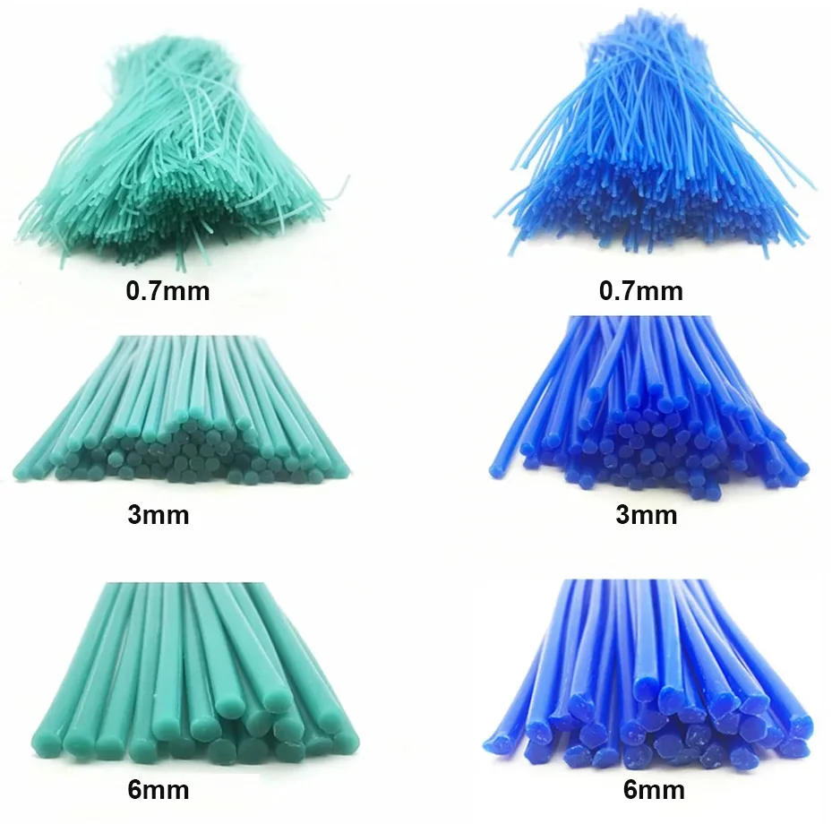 Blue Green Wax Strips for Jewelry Casting and Molding