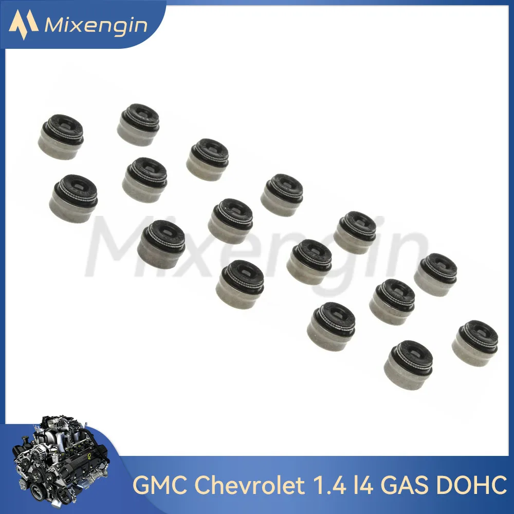 Engine Valve Stem Seal Set fits 1.4 L l4 GAS DOHC Turbocharged for GMC Chevrolet Sonic Cruze Encore1.4L 2011-9158057