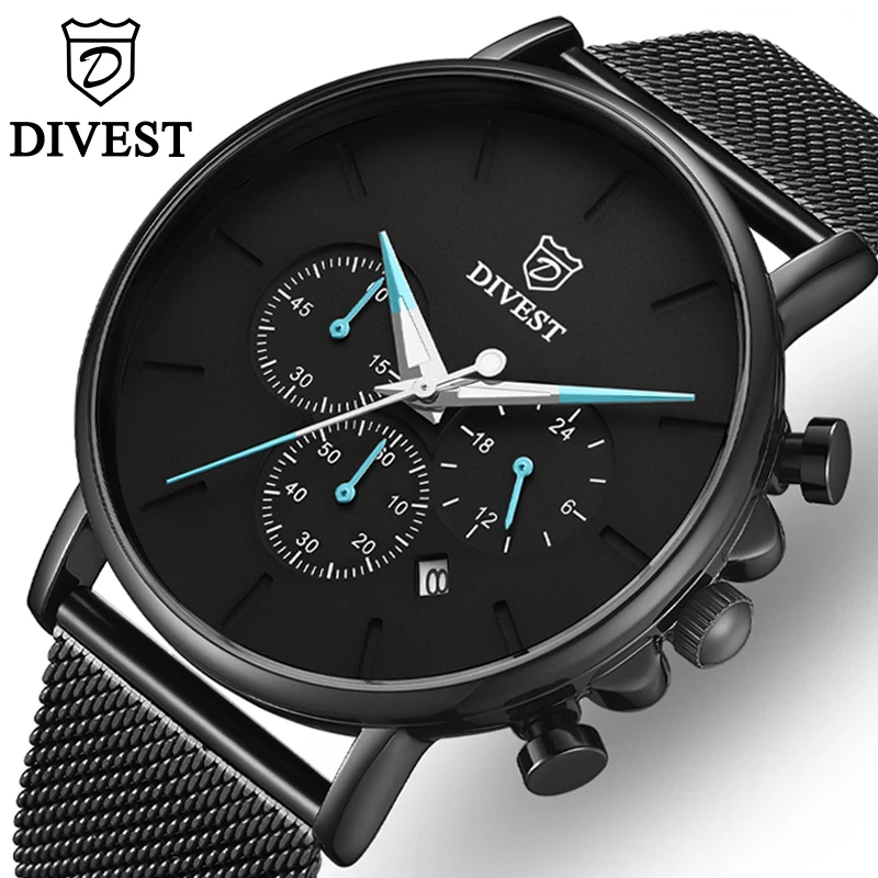 DIVEST Original Men's Watches Casual Fashion Brand Sport Business Men