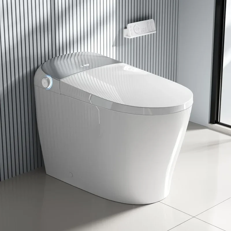 

Роскошный умный туалет со встроенным биде, сиденье с подогревом, удлиненный японский автоматический слив, сушилка, N