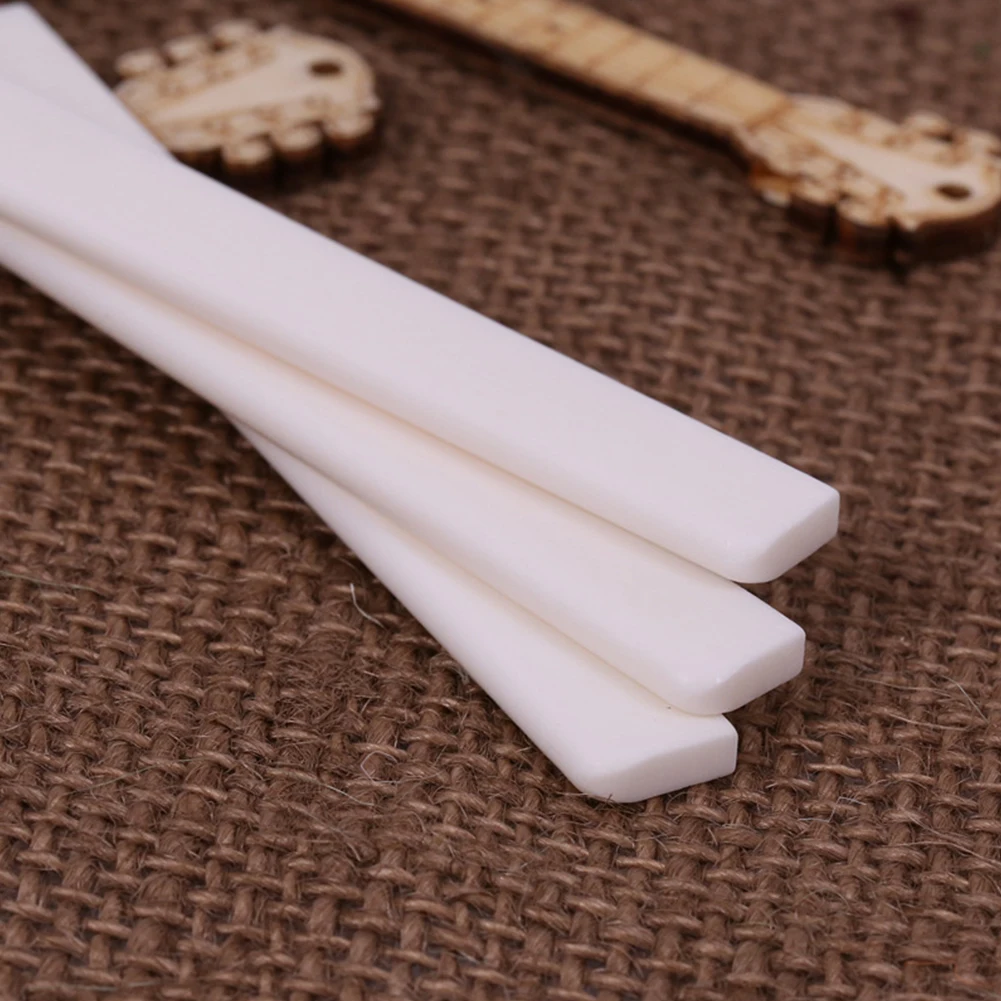 

High Quality Guitar Nut Real Bone 52mm 6 String 80mm Bone Bridge Classical Guitar Guitar Saddle Nut Parts Saddle