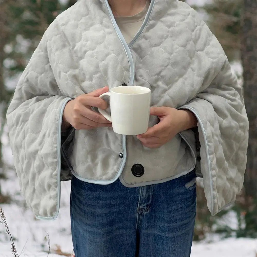 Portable Heated Blanket Heated Blankets Portable Heating Blanket Throw Fast Heating With 3 Heating Level Overheating Protection