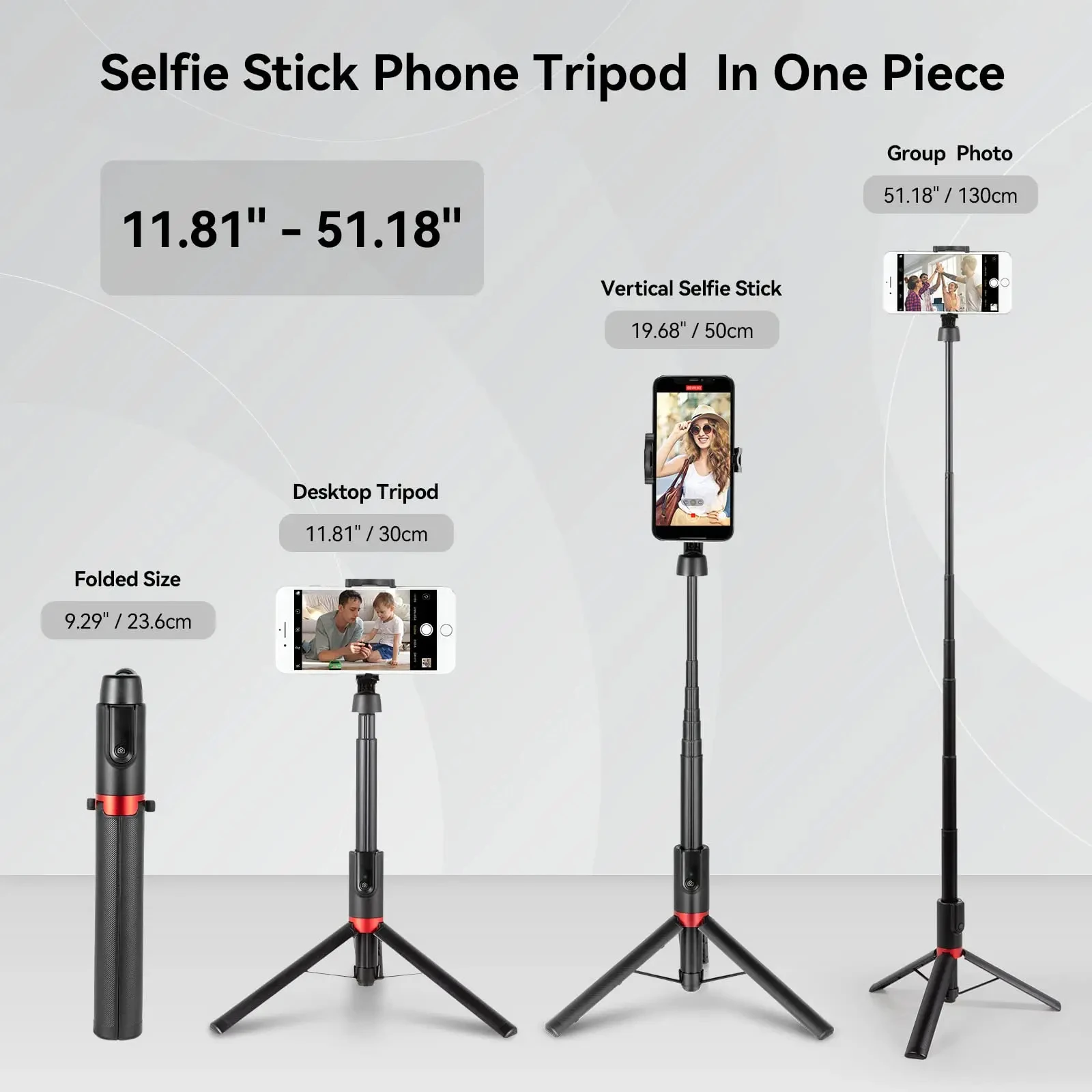 Smallrig Portátil Selfie Vara Tripé Tripé Dobrável Controle Remoto sem Fio Iphone St20 Pro 13 m Estiramento Altura - Image 3