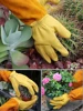 1 Pair Long Thorn Proof Rose Pruning Gloves with Forearm Protection Leather Gardening Gloves Working Mitten Best Garden Gift 6