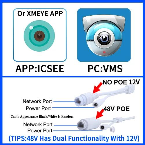 금속 4MP CCTV 감시 POE IP 카메라, 2K HD Onvif H.265 디지털 입/야외 거리 방수 IP66 얼굴 인간 감지 XMEYE 2